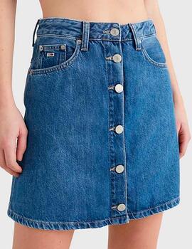 Minifalda Tommy Jeans denim