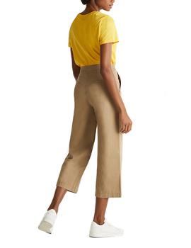 Pantalón Esprit culotte beige