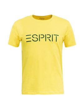 Camiseta Esprit logo amarillo