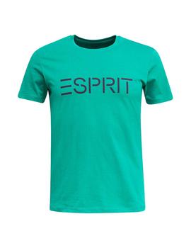 Camiseta Esprit logo verde