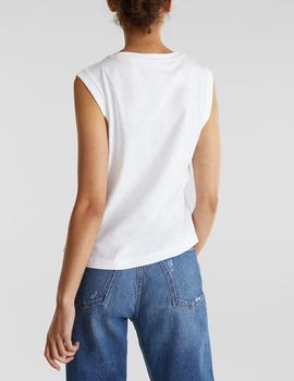 Camiseta Esprit sisa blanco