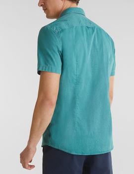 Camisa Esprit manga corta verde