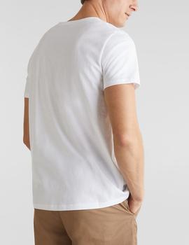 Camiseta Esprit logo blanco