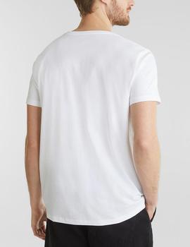 Camiseta Esprit estampada blanco