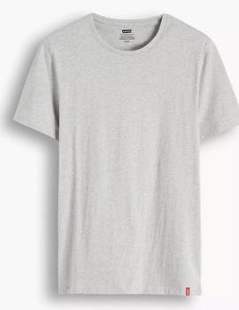 Pack 2 camisetas Levis slim blanco/gris