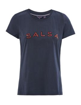 Camiseta Salsa logo azul