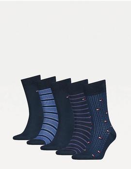 Caja 5 Pares Calcetines Tommy Jeans marino