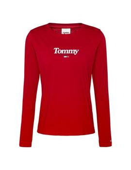 Camiseta Tommy Jeans Essential rojo