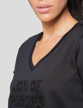 Camiseta Lion of Porches logo negro