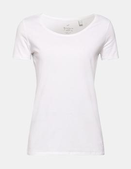 Camiseta Esprit básica blanco