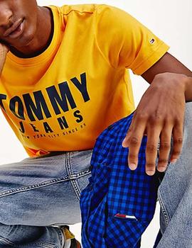 Camiseta Tommy Jeans logo amarillo