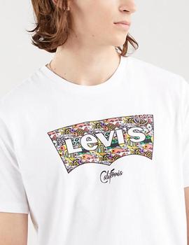 Camiseta Levis logo blanco