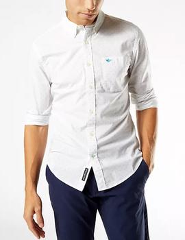 Camisa Dockers microestampada blanco