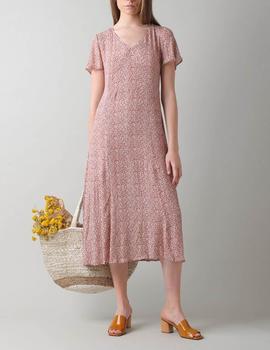 Vestido Indi-Cold estampado terracota