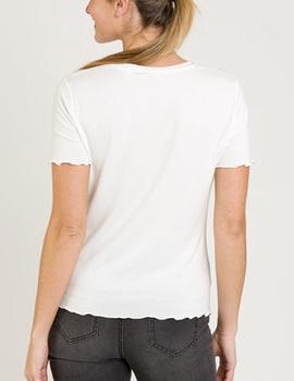 Camiseta Naf Naf estampada blanco
