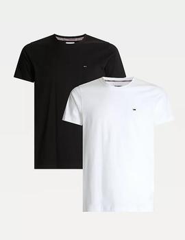 Pack dos camisetas Tommy Jeans blanco/negro