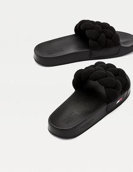 Sandalias Tommy Jeans trenzadas negro