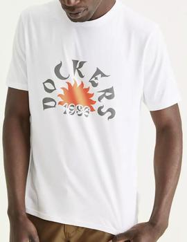 Camiseta Dockers logo blanco