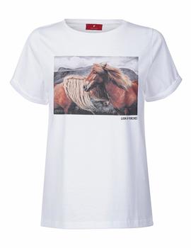 Camiseta Lion of Porches caballos blanco