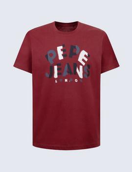 Camiseta Pepe Jeans Raphael burdeos