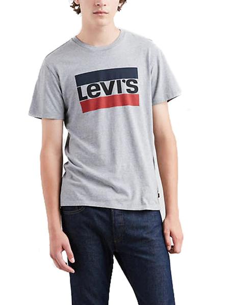 Obligar reunirse Definir Camiseta Levis logo gris