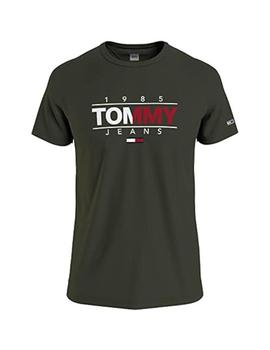 Camiseta Tommy Jeans logo khaki