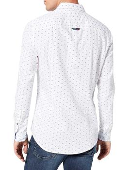 Camisa Tommy Jeans microestampada blanco