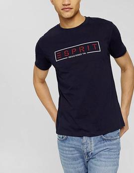Camiseta Esprit logo marino