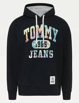 Sudadera Tommy Jeans logo negro