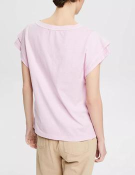 Camiseta Esprit capas rosa