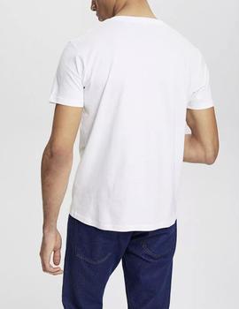 Camiseta Esprit bolsillo blanco