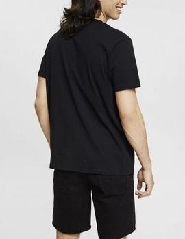 Camiseta Esprit bolsillo negro