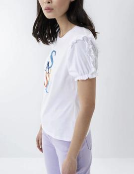 Camiseta Salsa logo blanco