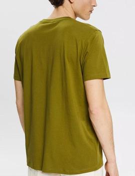 Camiseta Esprit estampada verde