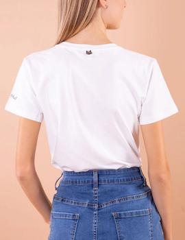 Camiseta Mimi Mua estampada blanco