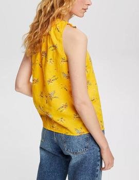 Blusa Esprit estampada amarillo