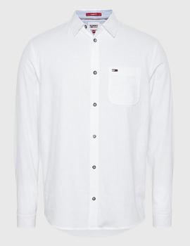 Camisa Tommy Jeans lino blanco