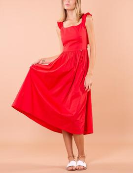 Vestido Mimi Mua largo rojo