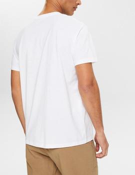 Camiseta Esprit estampado frontal blanco