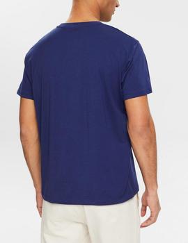 Camiseta Esprit estampado frontal azul