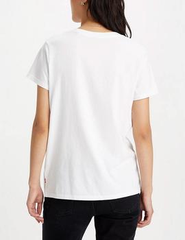 Camiseta Levis logo multicolor blanco