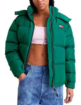 Chaqueta Tommy Jeans acolchada verde