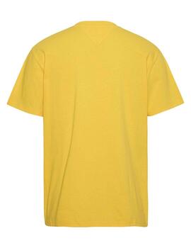 Camsieta Tommy Jeans logo amarillo