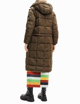 Abrigo Desigual desmontable Tetris khaki