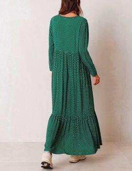 Vestido maxi Indi&Cold verde