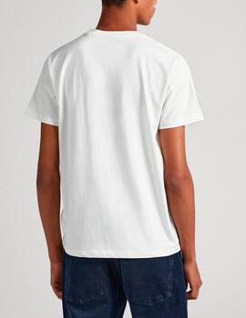 Camiseta Pepe Jeans logo blanco