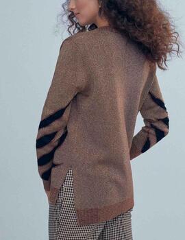 Jersey Lola Casademunt animal print marrón
