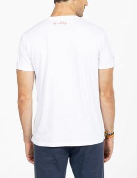 Camiseta El Pulpo Naranjito blanco