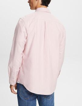 Camisa Esprit slim rosa