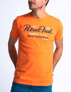 Camiseta Petrol naranja
